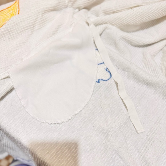 RARE Vintage 90's Canyon Group Moon & Clouds Chenille Bathrobe Women’s Robe - Picture 10 of 17